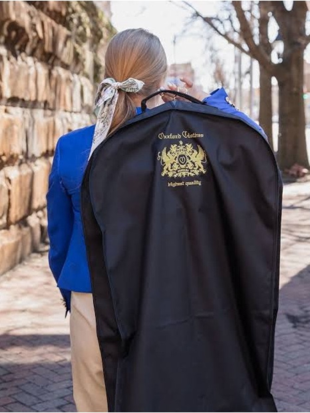 Oxxford Garment Bag - Hanging Travel Bag for suits and dresses.